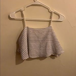 Black and White Crop Top